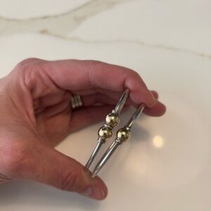 Gold and Silver bracelets cape cod style- not eden